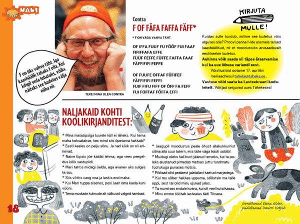 Naljakaid kohti koolikirjanditest