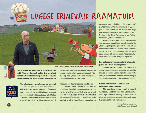 Lugege erinevaid raamatuid!