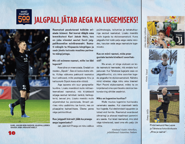 Jalgpall jätab aega ka lugemiseks!